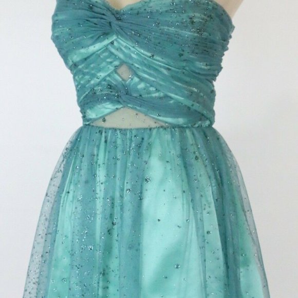 Hailey Logan $110 Jade Evening Prom Cocktail Sz 13 - Picture 7 of 11